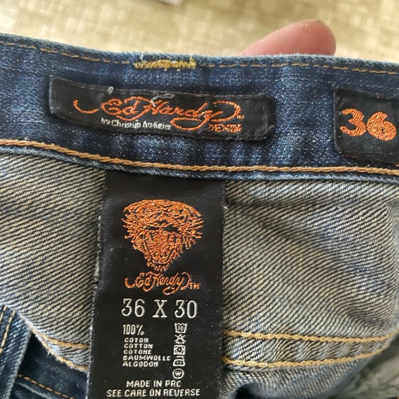 Men’s Jeans 36X30 Ed Hardy by Christian Audigier almost new condition. - Picture 13 of 14